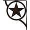 Ekena Millwork Austin Wrought Iron Bracket, (Single center brace), Antiqued Bronze 1 1/2"W x 10"D x 12"H BKTM01X10X12SAUABZ - alternate 2